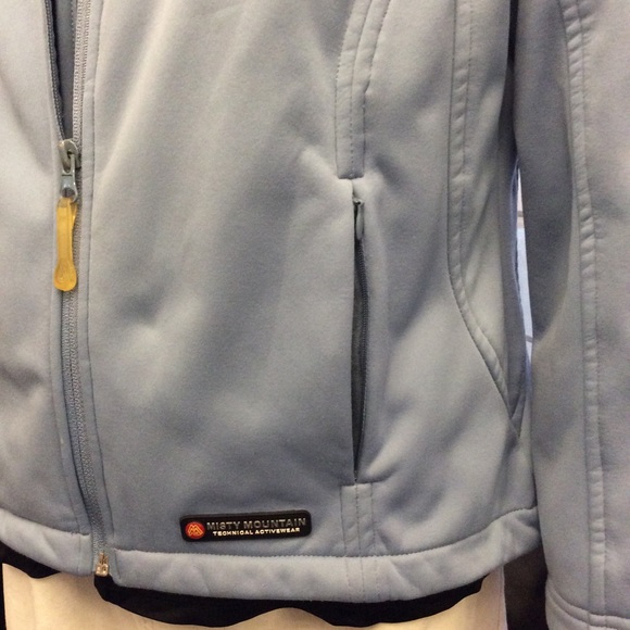 Misty Mountain blue-grey zip up activewear jacket - Picture 5 of 8